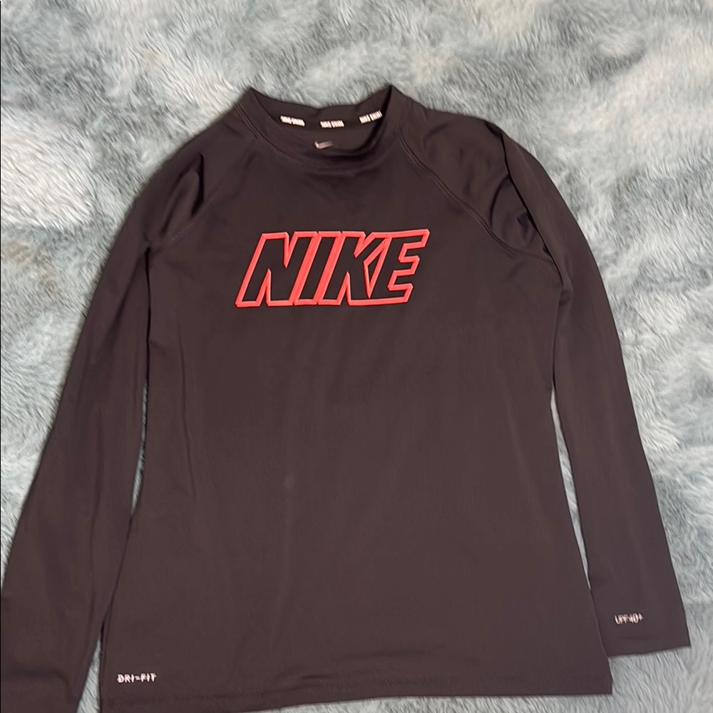 Nike Black Dri-FIT Shirt with Red Accents